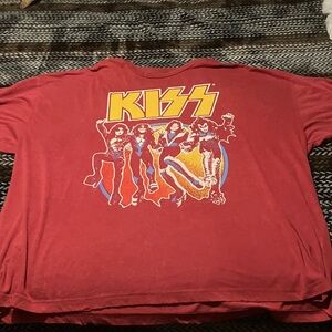 Kiss Red Band Logo Tee